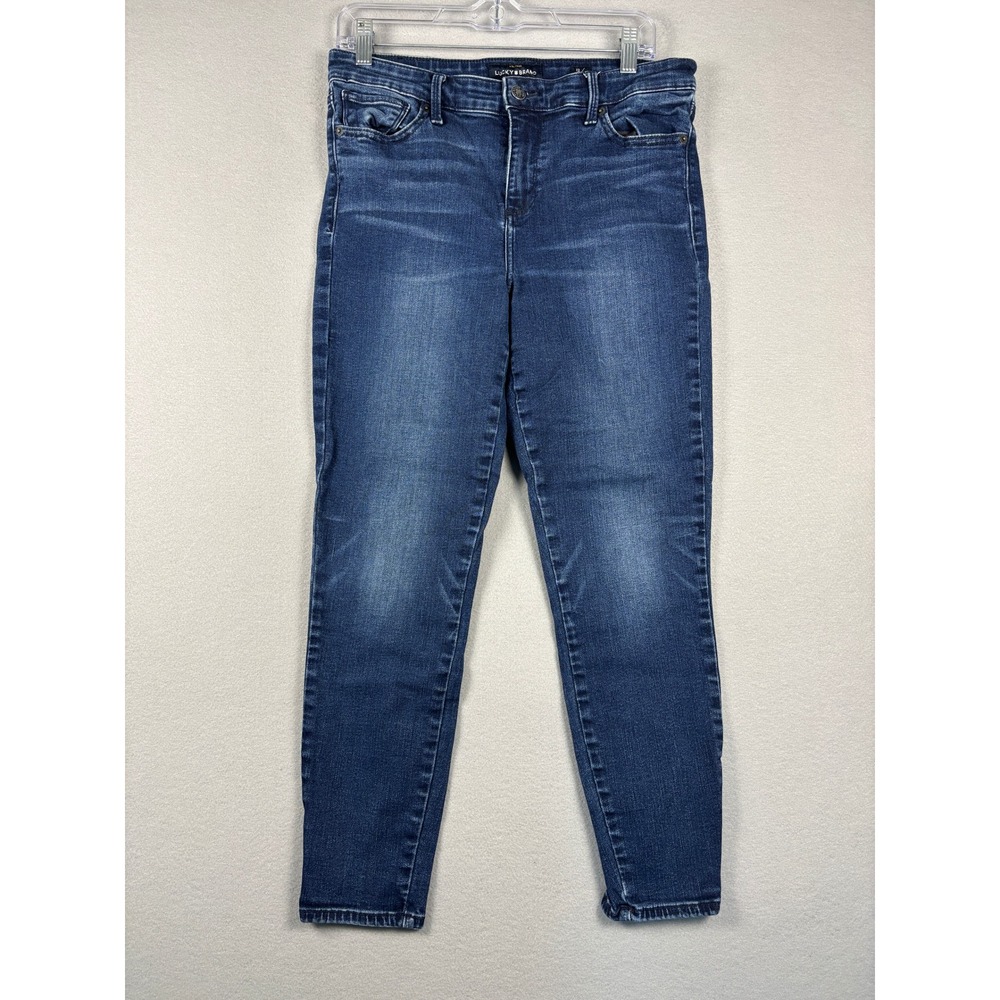 Lucky Brand Ava Legging Skinny Jeans Mid Rise Medium Wash 30 Blue